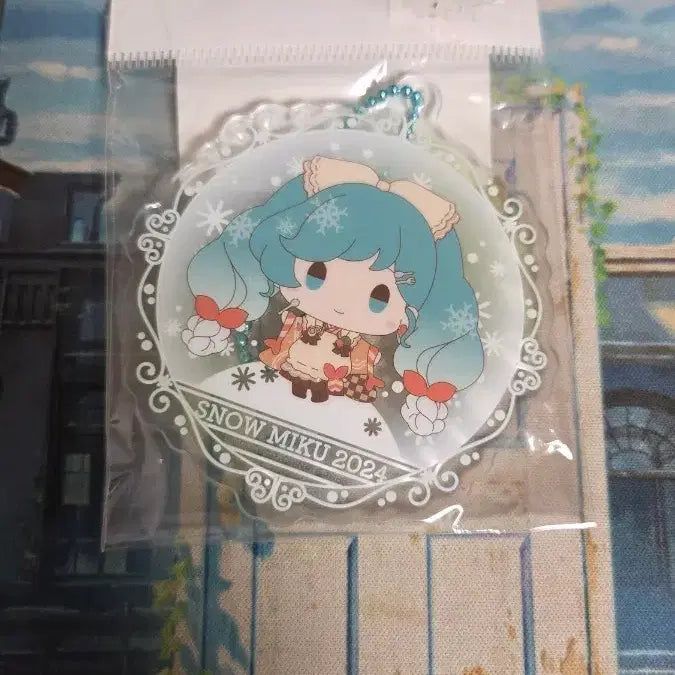 [BUNJANG] Snow Miku 2024 Acrylic Keychain / 스노우 미쿠 2024 아크릴 키링