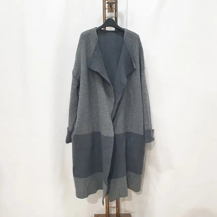 [BUNJANG] The Cashmere Women's Loose Fit Long Cardigan 100% Cashmere / (JJ30720)더캐시미어 여성 루즈핏 롱 가디건 F(66~77)