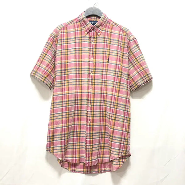 [BUNJANG] Polo Ralph Lauren Check Short Sleeve Shirt (Size 110) / 폴로 랄프로렌 체크 반팔셔츠(빅사이즈110)