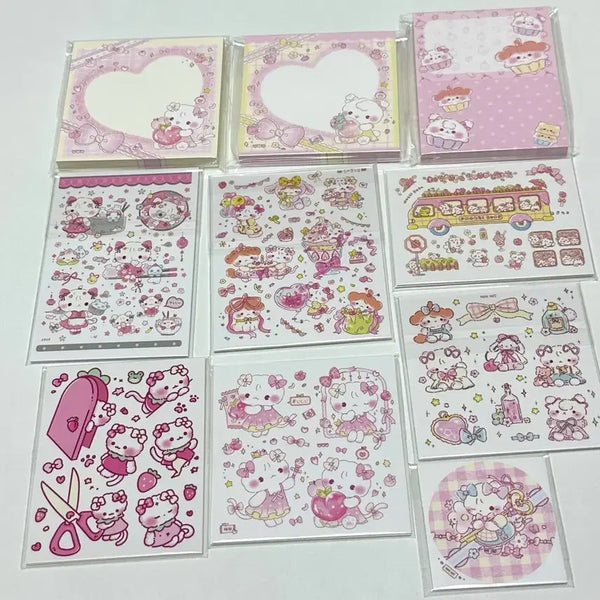 [BUNJANG] HINIM Memo Pad & Stickers Bundle Set / 히님 떡메모지, 인스 일괄 판매