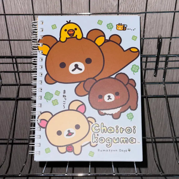 [BUNJANG] Chairoiko Kuma Kuma Kyun Days B6 Notebook / 차이로이코구마 쿠마큥데이즈 노트 B6
