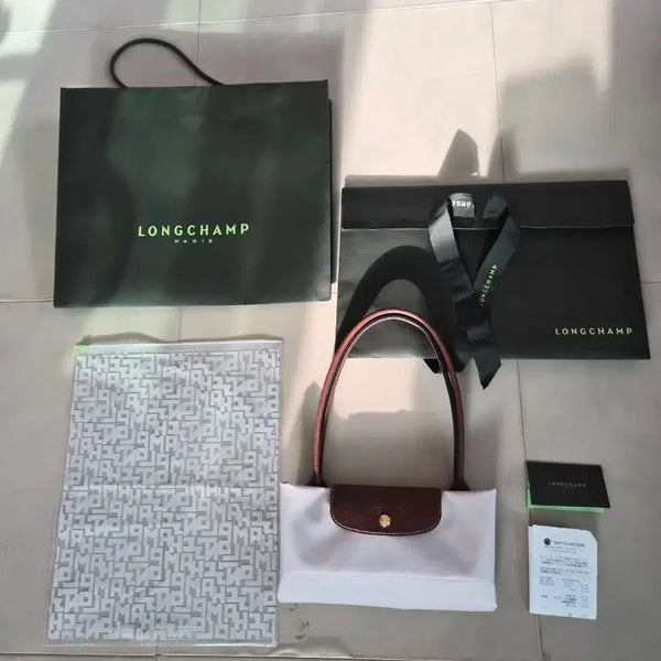 [BUNJANG] Longchamp Le Pliage Large Shoulder Bag Beige Unused / 롱샴 르플리아쥬 숄더백 라지 L 미사용새제품