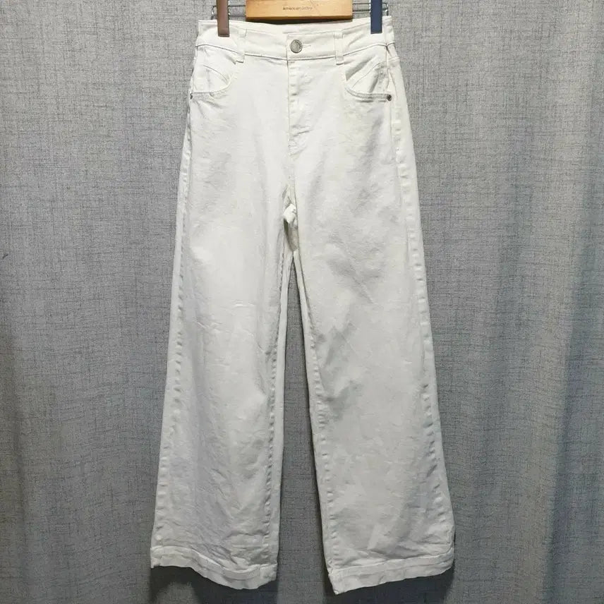 [BUNJANG] Egoist White Wide Denim Pants Size 66 / 에고이스트 화이트 와이드 데님 팬츠 66