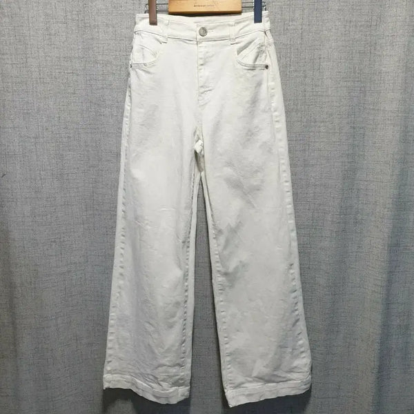 [BUNJANG] Egoist White Wide Denim Pants Size 66 / 에고이스트 화이트 와이드 데님 팬츠 66