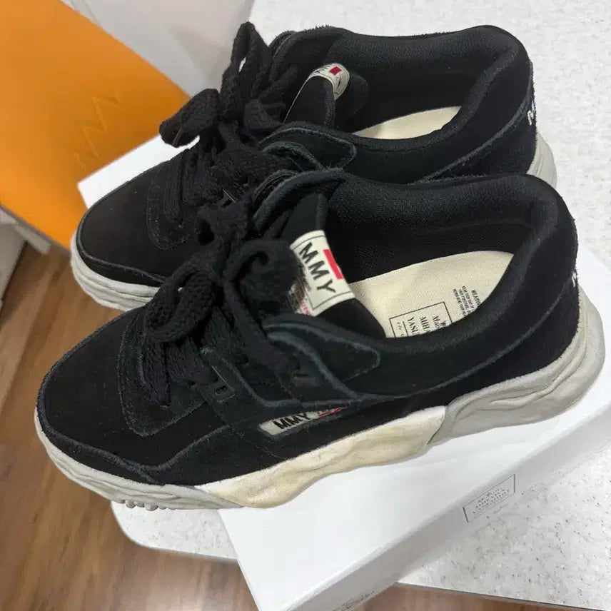 [BUNJANG] Mihara Yasuhiro Parker Low Top Sneakers Black / 미하라 야스히로 파커 로우탑 스니커즈 블랙 42