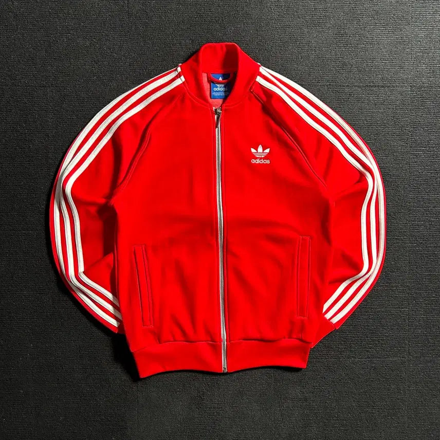 [BUNJANG] Adidas Red Superstar Track Top Jersey M / 아디다스 레드 슈퍼스타 트랙탑 져지