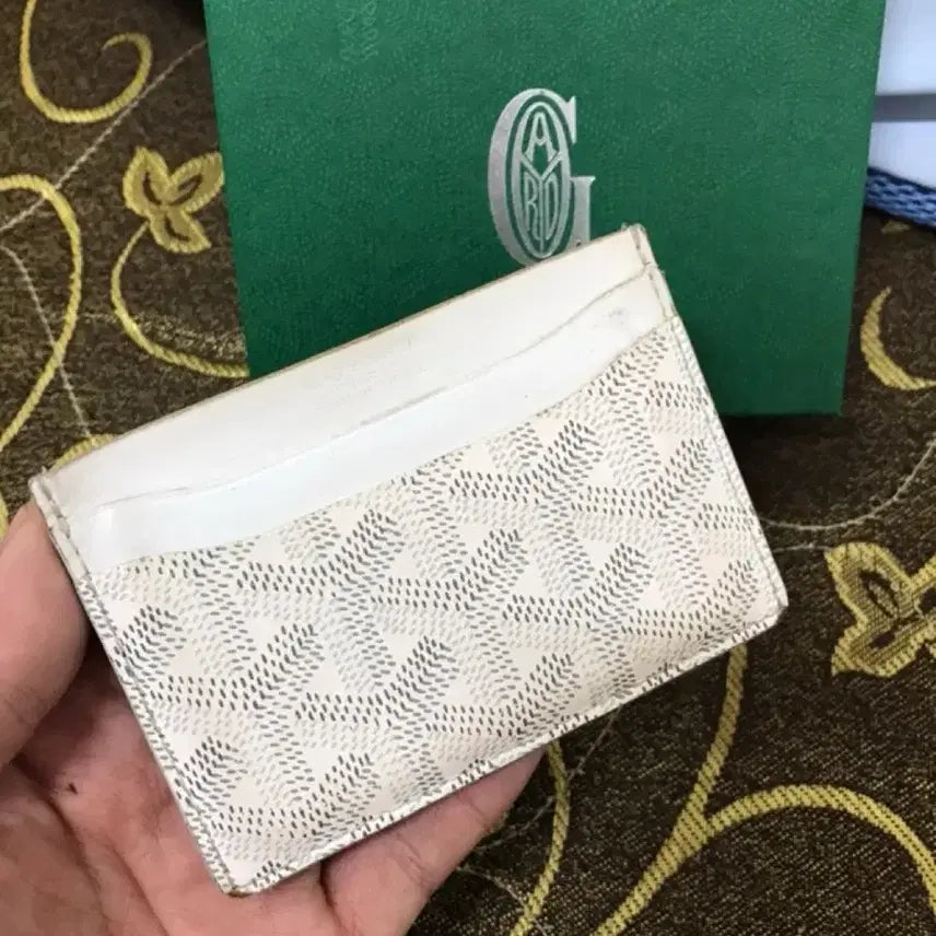 [BUNJANG] Goyard Card Wallet White / 고야드 카드 지갑 화이트