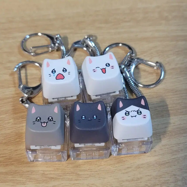[BUNJANG] Paik's Coffee Choonbae Keycap Keychain Set (5 Types) / 빽다방 춘배 키캡 키링 5종 일괄