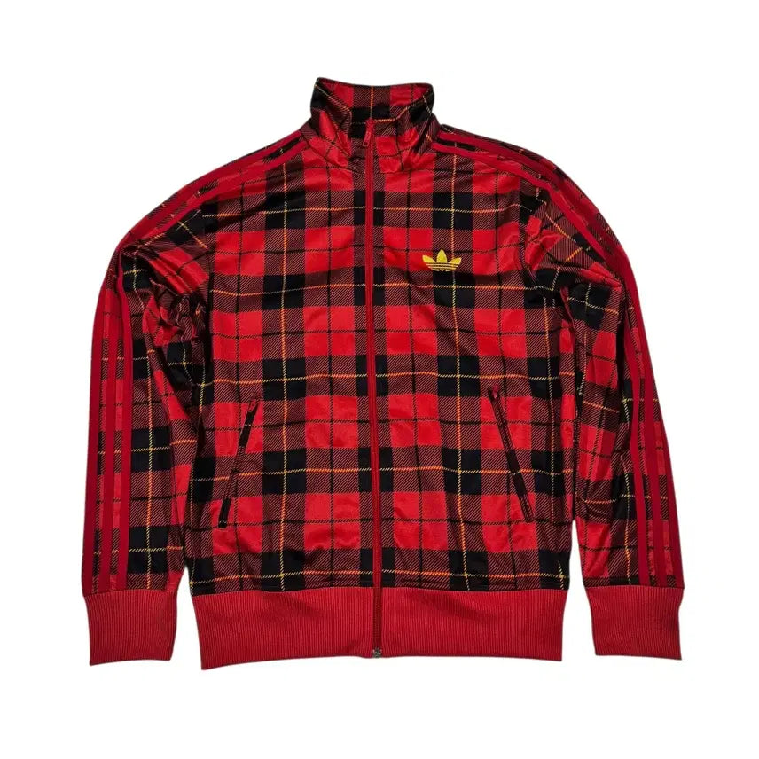 [BUNJANG] Adidas Firebird Tartan Check Track Top Jersey Jacket / S) adidas 아디다스 파이어버드 타탄체크 트랙탑 져지 자켓