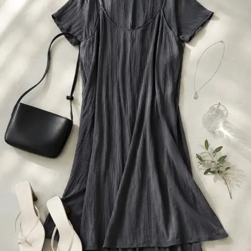 [BUNJANG] Layered Bustier Dress / 여름 뷔스티에 레이어드 원피스