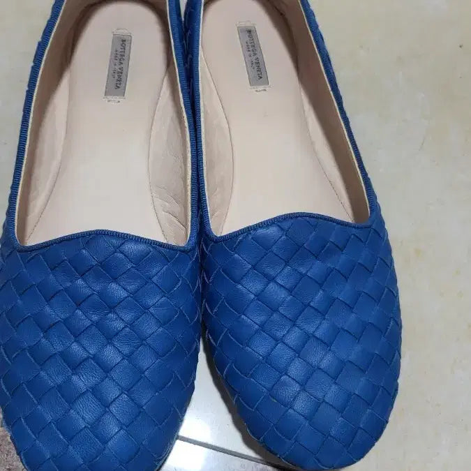 [BUNJANG] Bottega Veneta Intrecciato Ballet Flats Blue / 보테가 베네타 인트레치아토 플랫슈즈 블루