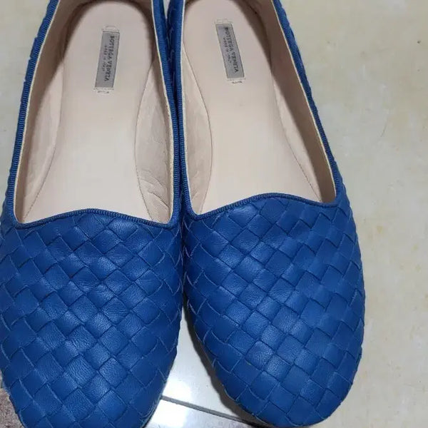 [BUNJANG] Bottega Veneta Intrecciato Ballet Flats Blue / 보테가 베네타 인트레치아토 플랫슈즈 블루