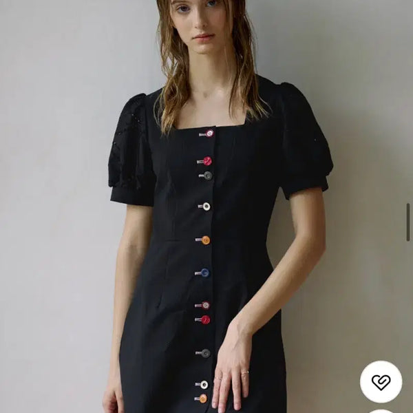 [BUNJANG] RUDE Square Neck One-Piece Dress / RUDE 스퀘어넥 원피스