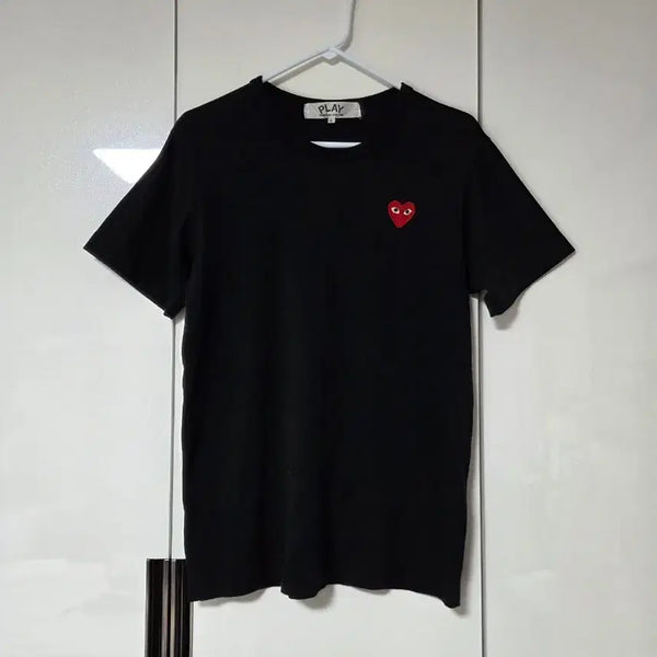 [BUNJANG] Comme des Garçons PLAY Women's Black T-Shirt (L) / 꼼데가르송 플레이 여성 반팔티 블랙L