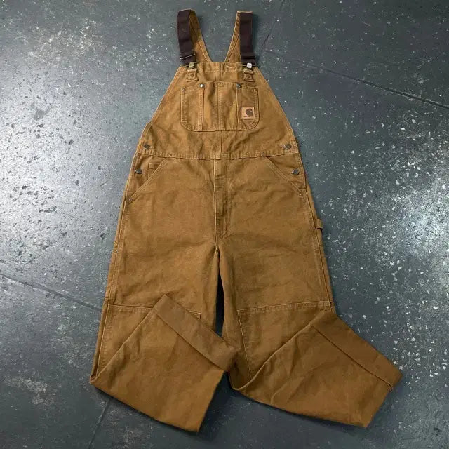 [BUNJANG] Carhartt Double Knee Carpenter Bib Overalls / (새상품) 36 칼하트 BIB 더블니 카펜터 오버롤