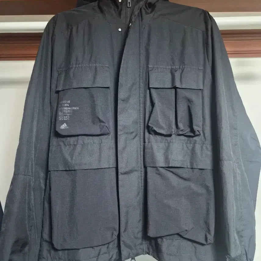 [BUNJANG] Adidas Windbreaker Jacket Black / 아디다스 바람막이 자켓 블랙