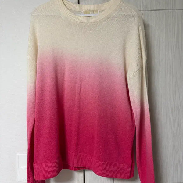 [BUNJANG] Michael Michael Kors Pink Ombre Knit Sweater - Size S / 마이클 마이클코어스 핑크 옴브레 니트 S