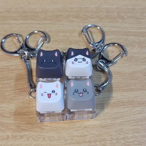 [BUNJANG] Chunbae Keycap Keyring 4-Type Bundle Set / 춘배 키캡 키링 4종 일괄