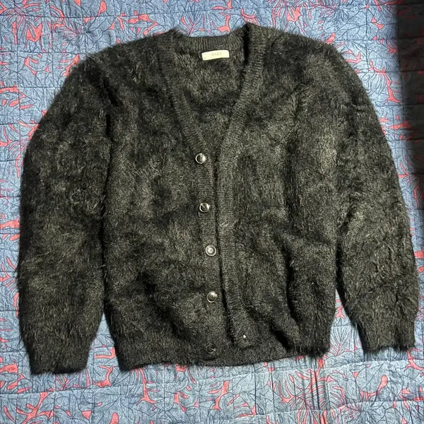 [BUNJANG] OASIS Angora Cardigan Black / OASIS 앙고라 가디건 블랙