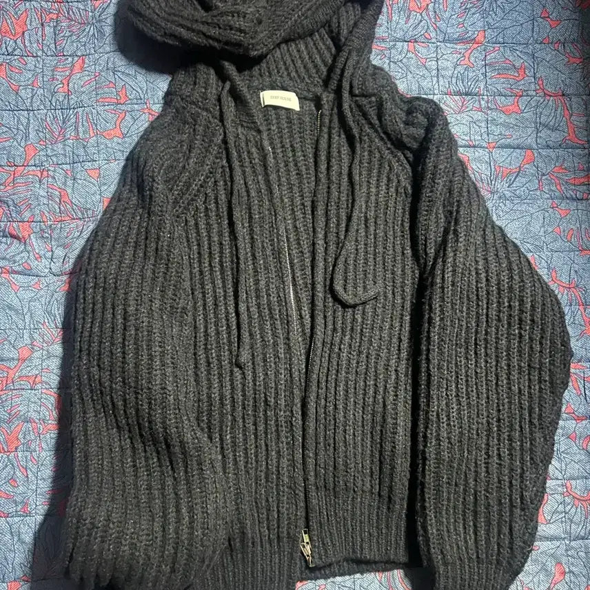 [BUNJANG] Roain Navy Knit Zip-Up / Roain 니트 집업 네이비