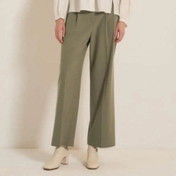 [BUNJANG] SJSJ Belted Khaki Slacks / 한섬 Sjsj 카키 벨티드 슬랙스 64