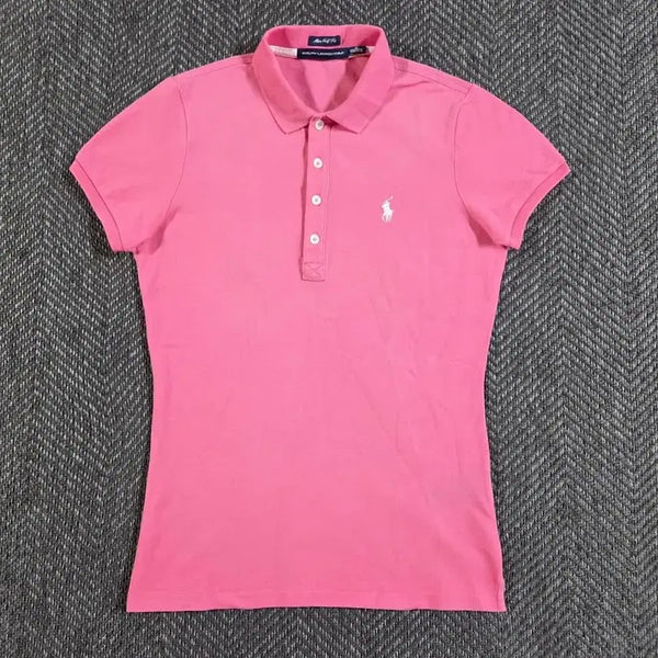 [BUNJANG] Polo Ralph Lauren Pink Slim Fit Big Pony Golf Polo Shirt - Size M / 폴로 랄프로렌 핑크 반팔 카라티
