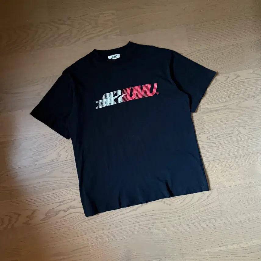 [BUNJANG] UVU Chicago 25 T-Shirt White Black / UVU 시카고 25 티셔츠 화이트 블랙