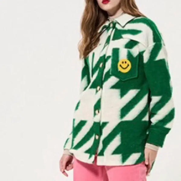 [BUNJANG] HANSOME Form The Store Smiley Wool Shirt Jacket / 한섬 폼더스토어 스마일리 울 셔켓