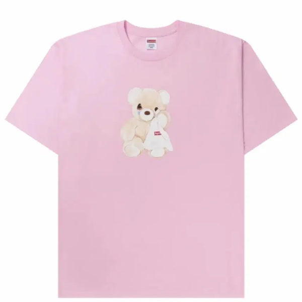 [BUNJANG] Supreme Teddy Bear Short Sleeve T-Shirt Pink L / 슈프림 베어 티셔츠 라이트 반팔 핑크 L 사이즈 25SS