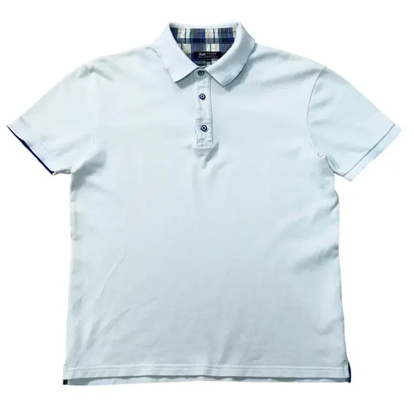 [BUNJANG] BEAMS Heart Basic Pique Collar Short Sleeve T-Shirt / 빔즈 하트 베이직 피케 카라 반팔티