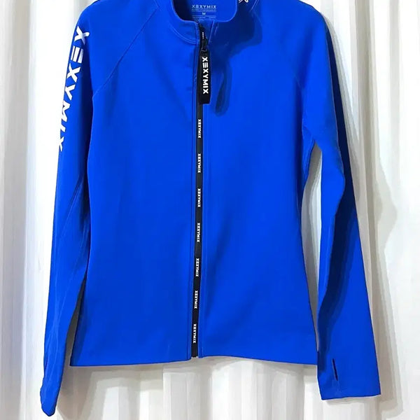 [BUNJANG] Xexymix Blue Zip-Up Water Leggings Rash Guard Swimsuit / (새상품) 젝시믹스 블루 집업 90 66 워터 레깅스 래시가드 수영복