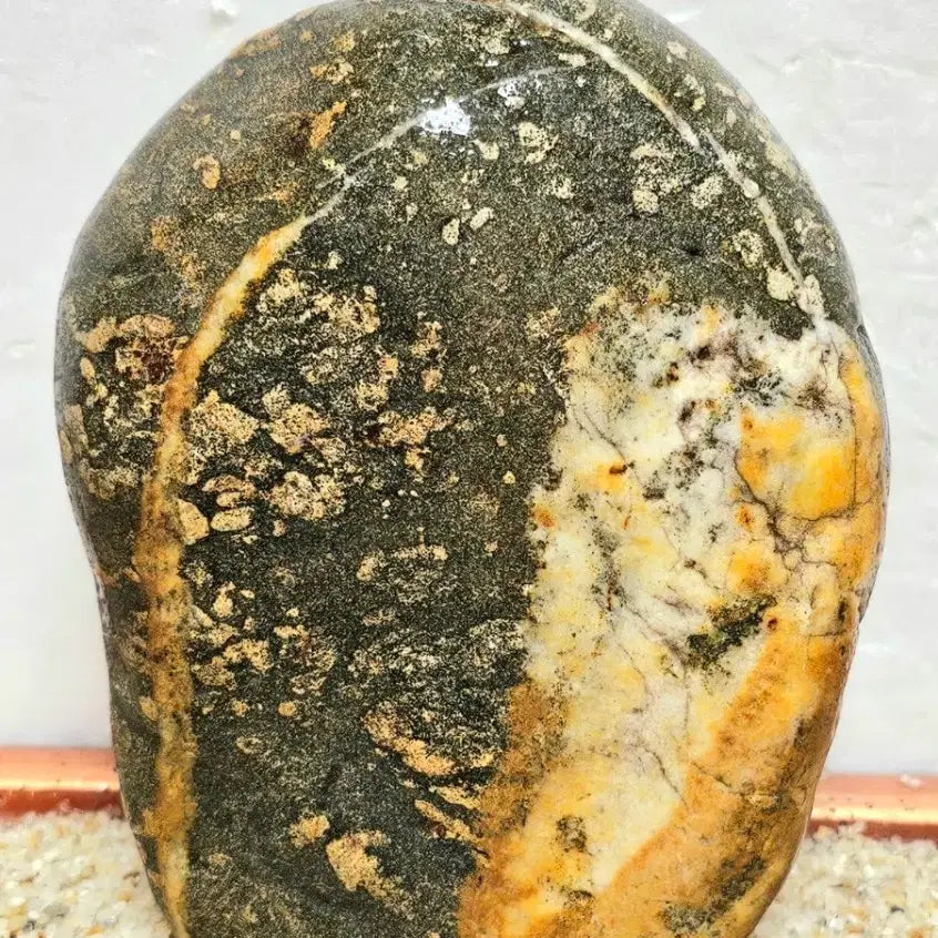 [BUNJANG] Pyeongchanggang Natural Stone Flower Stone / 평창강 자연석 꽃석 앞뒤