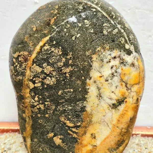 [BUNJANG] Pyeongchanggang Natural Stone Flower Stone / 평창강 자연석 꽃석 앞뒤