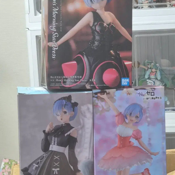 [BUNJANG] Re:Zero Rem Figure 3 Types Bundle Set / (택포4.8)리제로 re: 제로 렘 피규어 3종 일괄