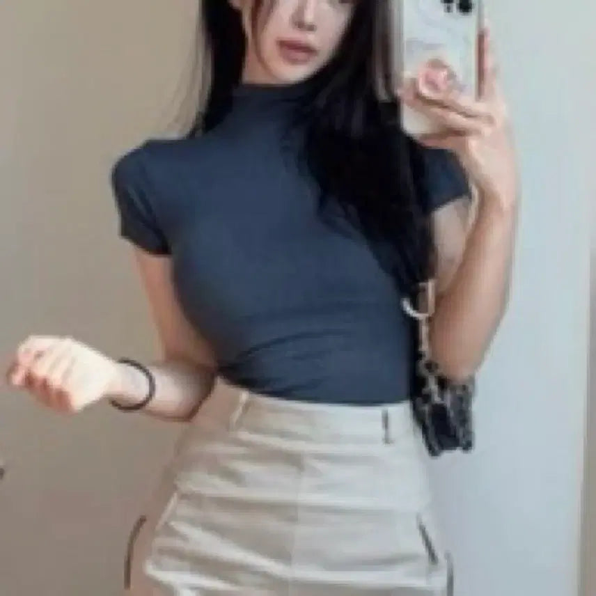 [BUNJANG] Hipnatic Color Block Polar T-shirt (Bundle Set) / 3컬러일괄) 히프나틱 반폴라 티셔츠 차콜,아이,베이지