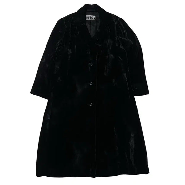 [BUNJANG] Issey Miyake FETE Velvet Single Coat / [여XL] 이세이 미야케 FETE 벨벳 싱글 코트