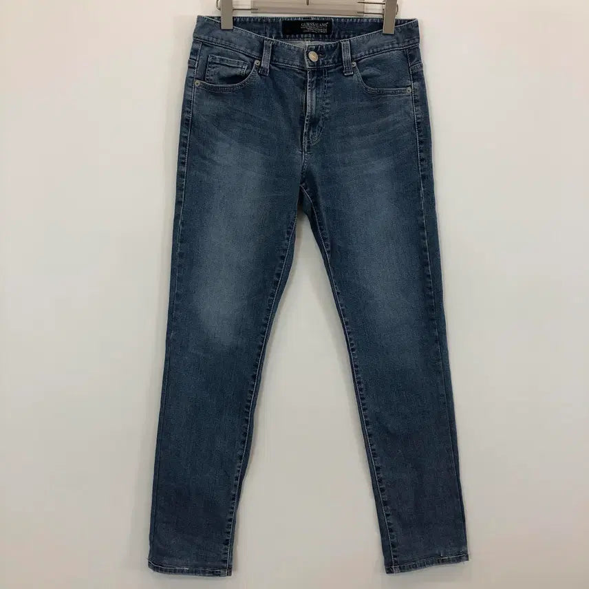 [BUNJANG] Guess Patch Logo Indigo Denim Jeans 29 / 게스 패치로고 인디고 데님진 29 인치
