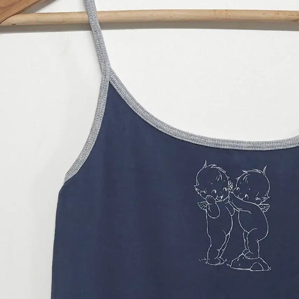 [BUNJANG] Brandy Melville Cupid Printing Tank Top Sleeveless / 너무 귀여운 브랜디 멜빌 Brandy Melville 큐피드 프린팅 나시 슬리브리스