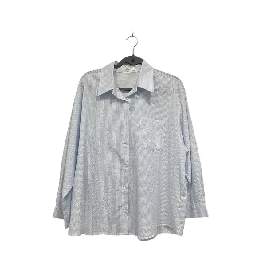 [BUNJANG] Bitter Cells Stripe Oversized Fit Shirt / 비터셀즈 스트라이프 오버핏 셔츠