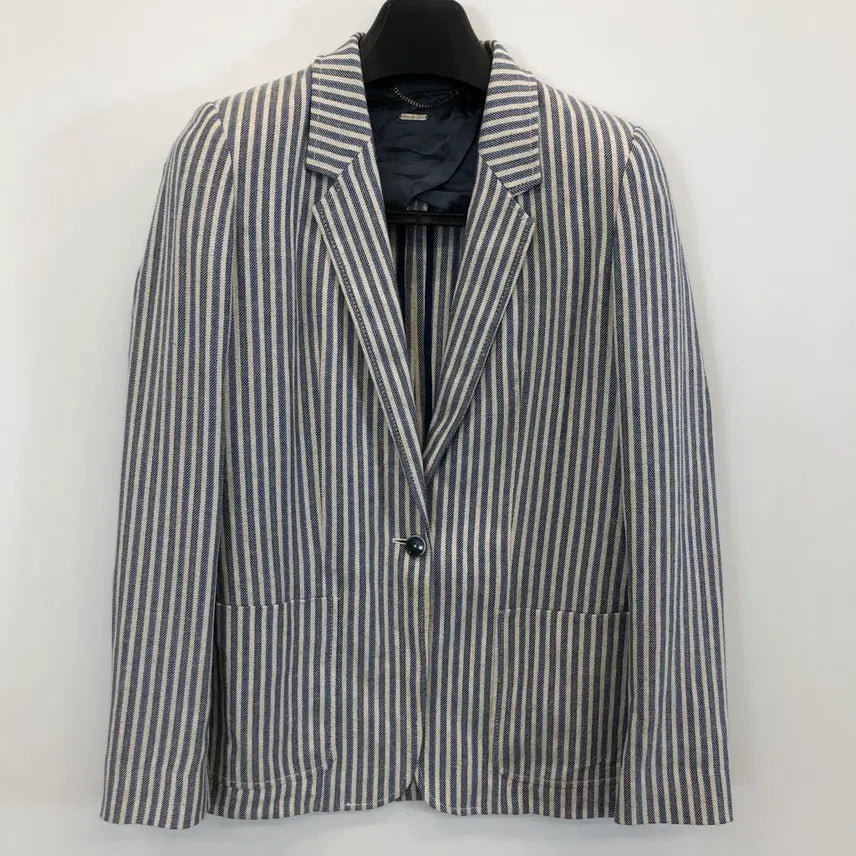 [BUNJANG] Massimo Dutti Linen Blend Jacket Blue Size 55 / 마시모두띠 린넨자켓 55 사이즈