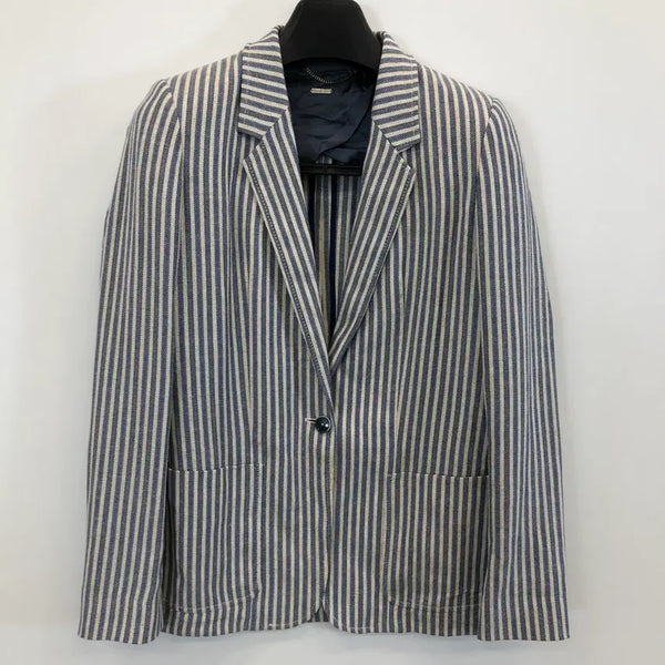 [BUNJANG] Massimo Dutti Linen Blend Jacket Blue Size 55 / 마시모두띠 린넨자켓 55 사이즈