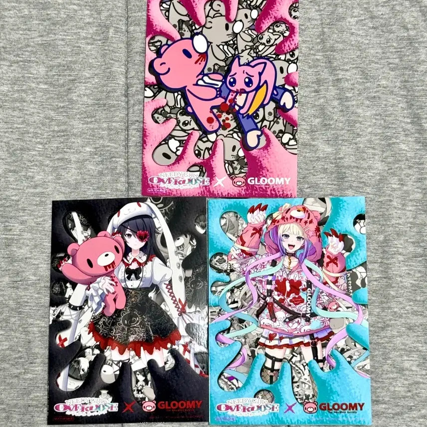 [BUNJANG] Need for Speed: Super Columbine Massacre RPG x Gloomy Bear Bromide Set / 니디걸오버도즈 x 글루미베어 브로마이드 3종 세트