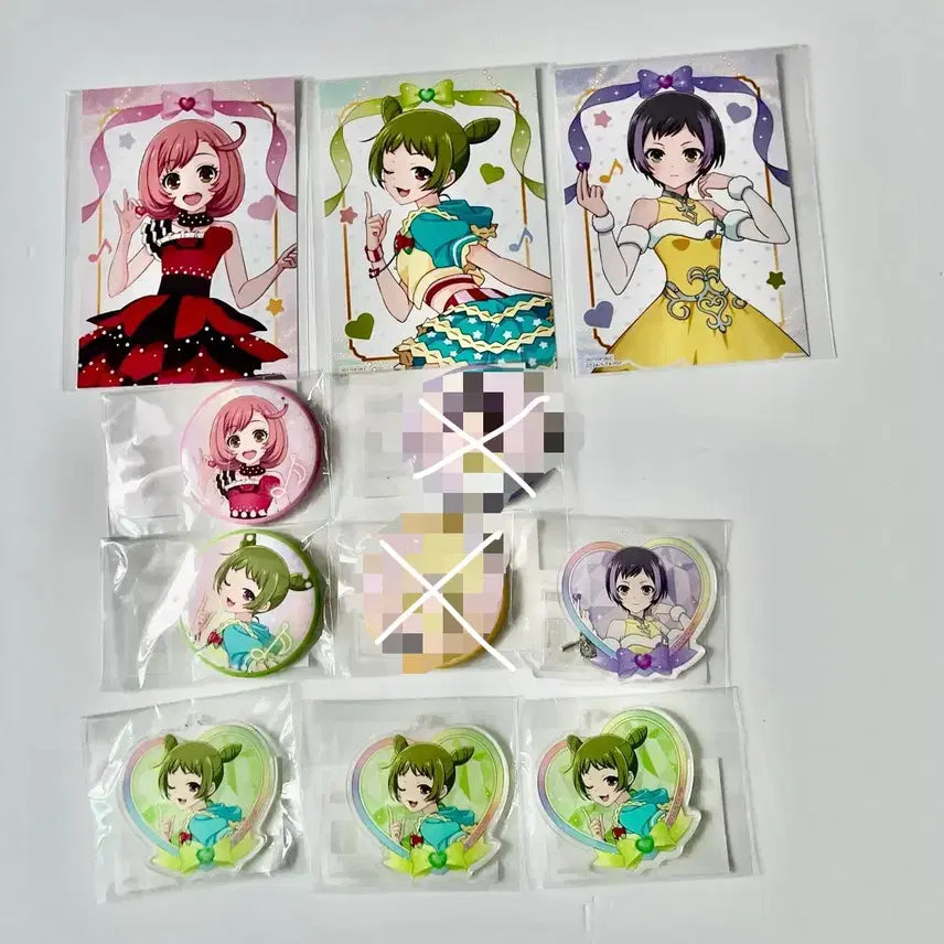 [BUNJANG] Prism Paradise Rera Marukuji Naru Ouri Ium Onyu Badge / 프리티리듬 레라 마루쿠지 나루 우리 이음 온유