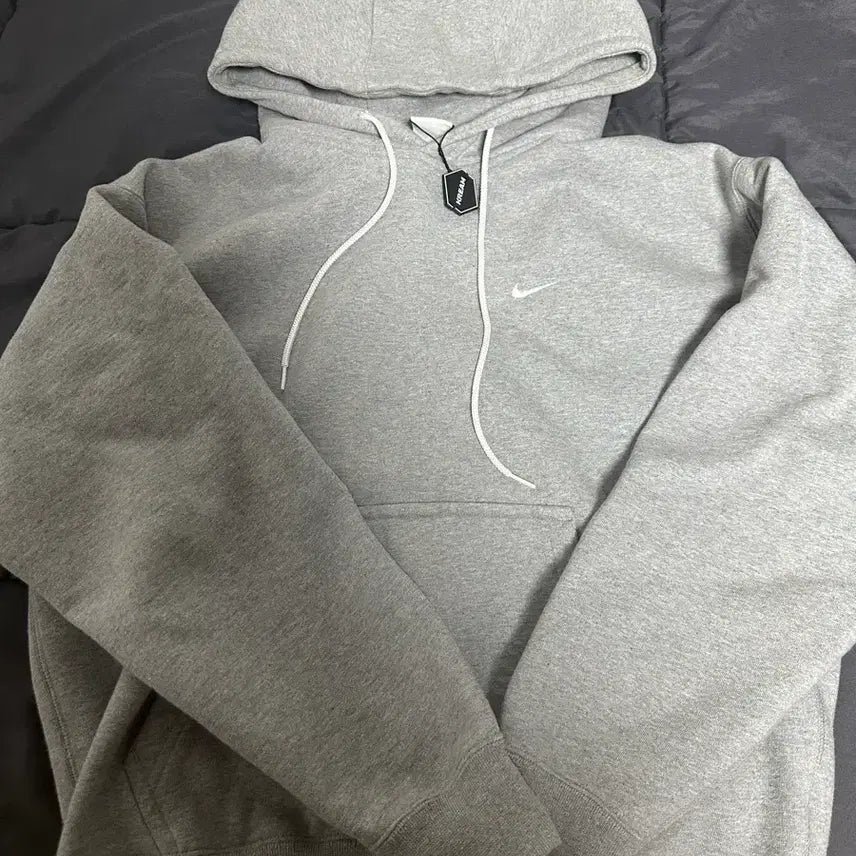 [BUNJANG] Nike NRG Swoosh Hoodie Grey L / 나이키 / 새상품 NRG 스우시 후드 그레이 / L