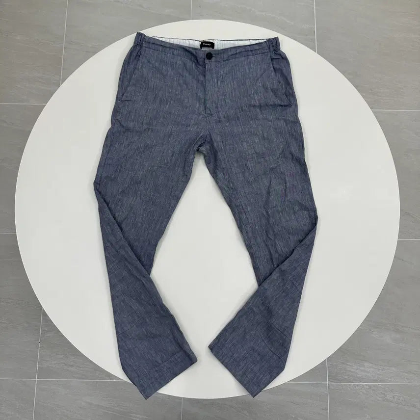 [BUNJANG] Theory Blue Linen Blend Summer Trousers Size 31 / Theory 띠어리 블루 린넨 혼방 여름바지 31