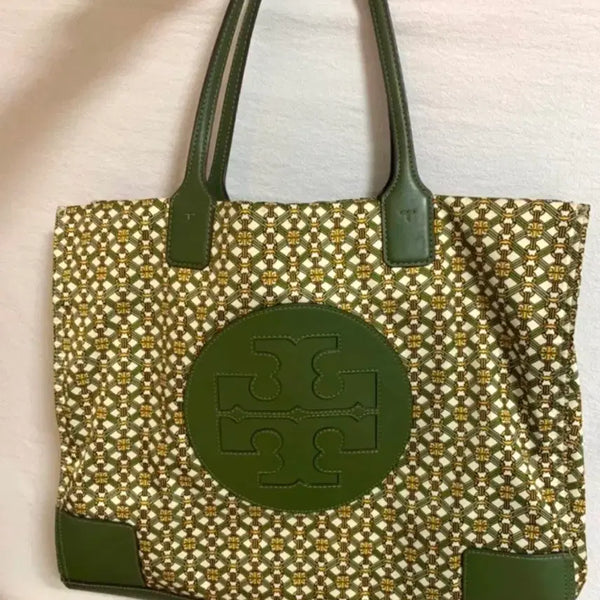 [BUNJANG] Tory Burch Green Logo Pattern Shoulder Bag / 정품 토리버치 숄더백