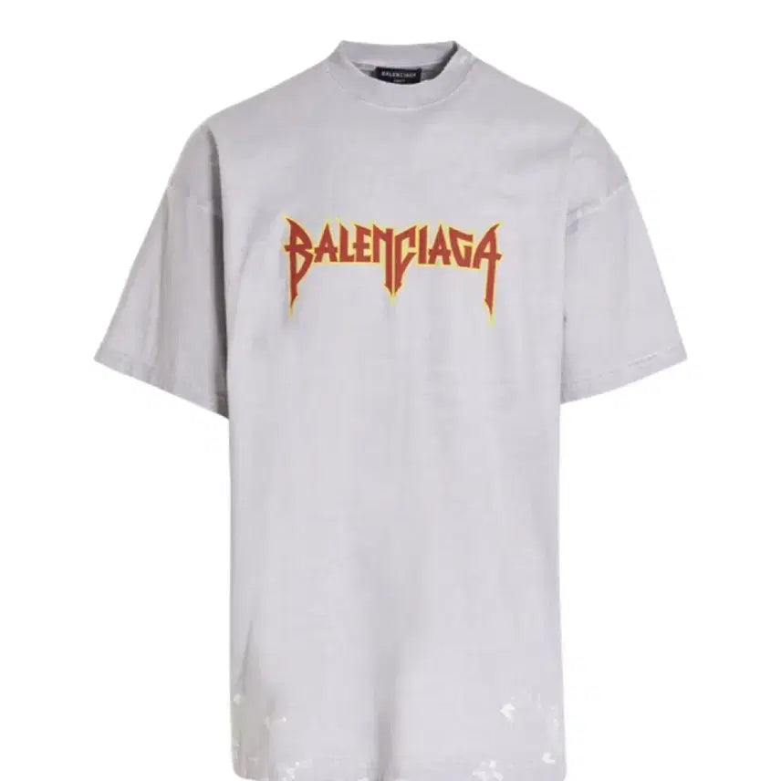 [BUNJANG] Balenciaga Metal Oversized Short Sleeve T-Shirt Size 2 / 발렌시아가 메탈 오버핏 반팔 사이즈 2