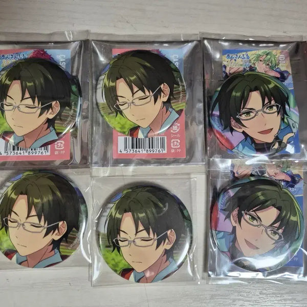 [BUNJANG] Ensemble Stars Hasumi Keito Ibcore Can Badge Bundle Set / 앙스타 하스미 케이토 이베코레 캔뱃지 각전 각후 판매