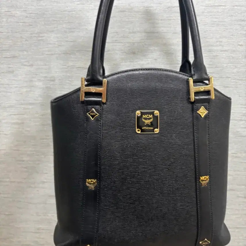 [BUNJANG] MCM Leather Tote Bag / 정품)MCM 가방 토드백