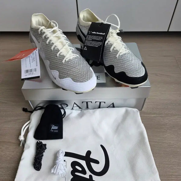 [BUNJANG] Nike x Patta Mercurial Zoom Vapor 16 Elite Metallic Silver / [290] 나이키 x 파타 머큐리얼 줌 베이퍼 16 엘리트 메탈릭 실버